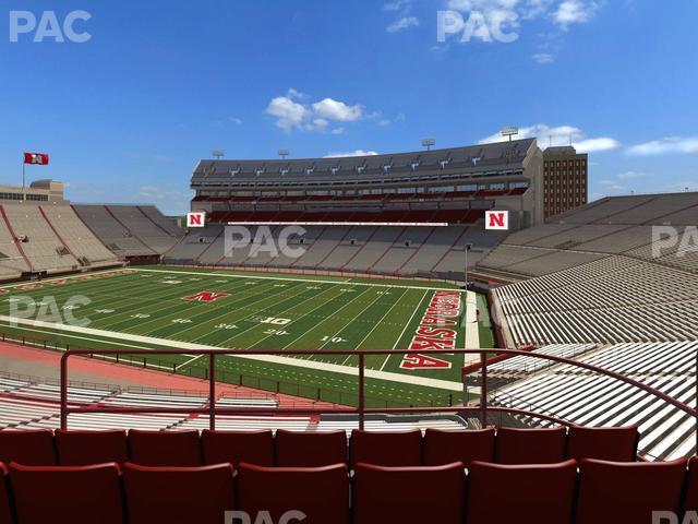 Seating view for Memorial Stadium Nebraska Section 221