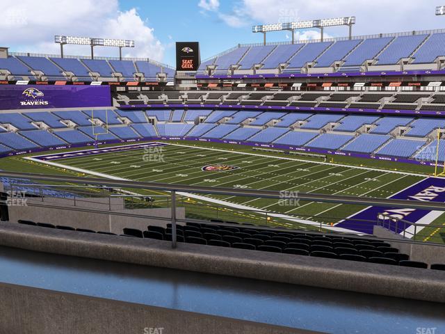 Seating view for M&T Bank Stadium Section Suite 345