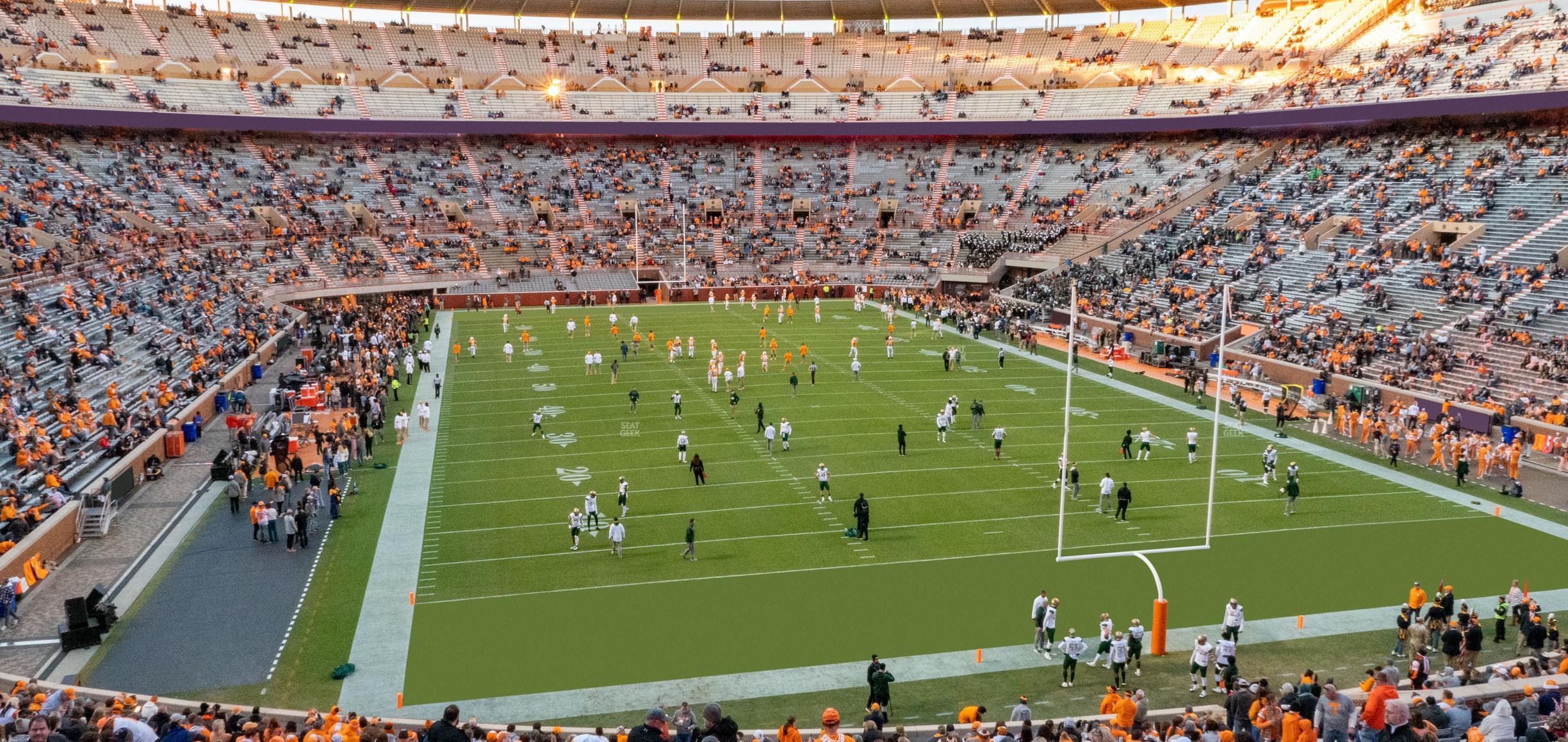 Seating view for Neyland Stadium Section N