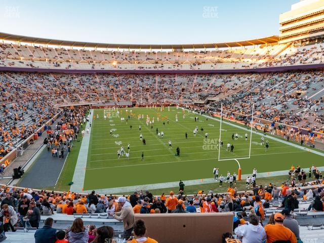 Seating view for Neyland Stadium Section N