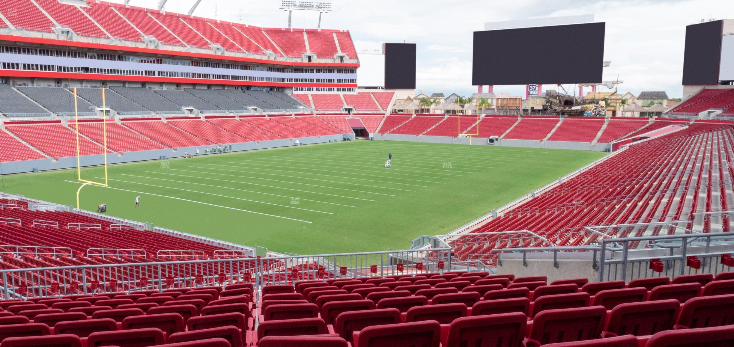 Seating view for Raymond James Stadium Section 227