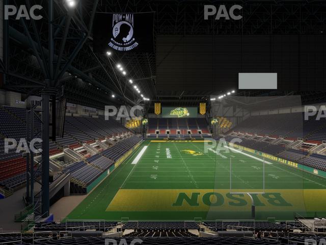 Seating view for Fargodome Section Elevated 28