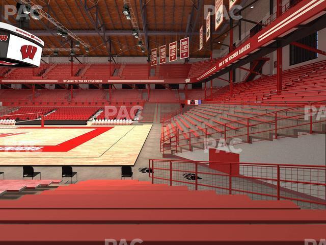 Seating view for Wisconsin Field House Section P