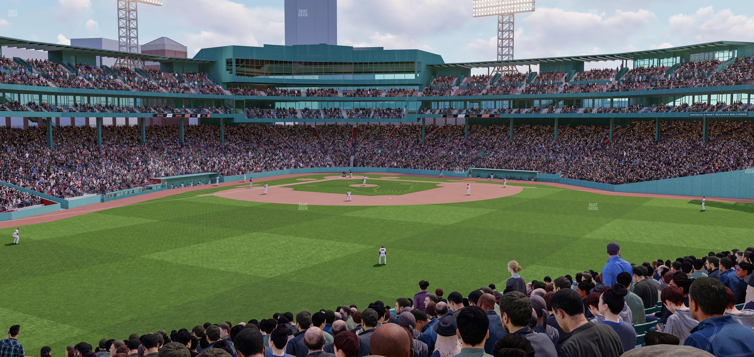 Seating view for Fenway Park Section Bleacher 37