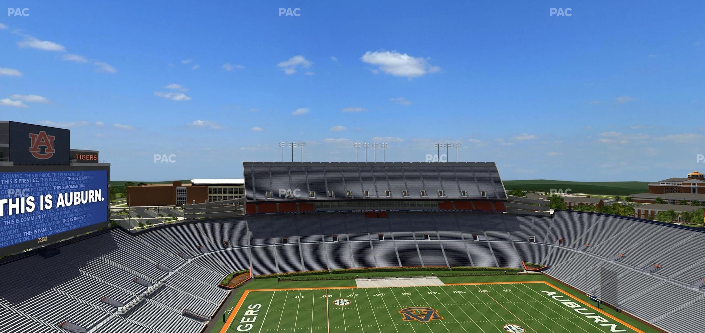 Seating view for Jordan-Hare Stadium Section 104