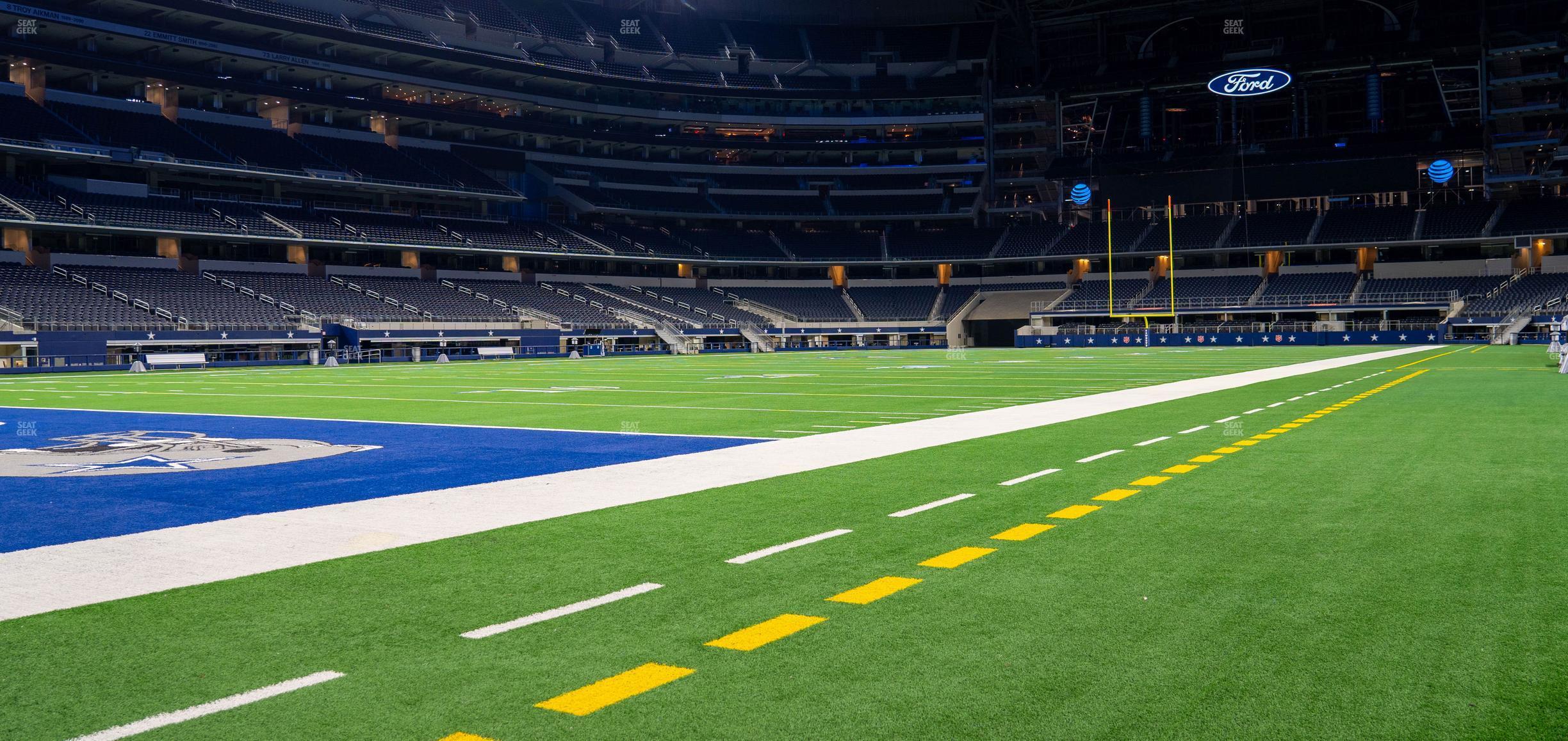 Seating view for AT&T Stadium Section Event Level Suite 22