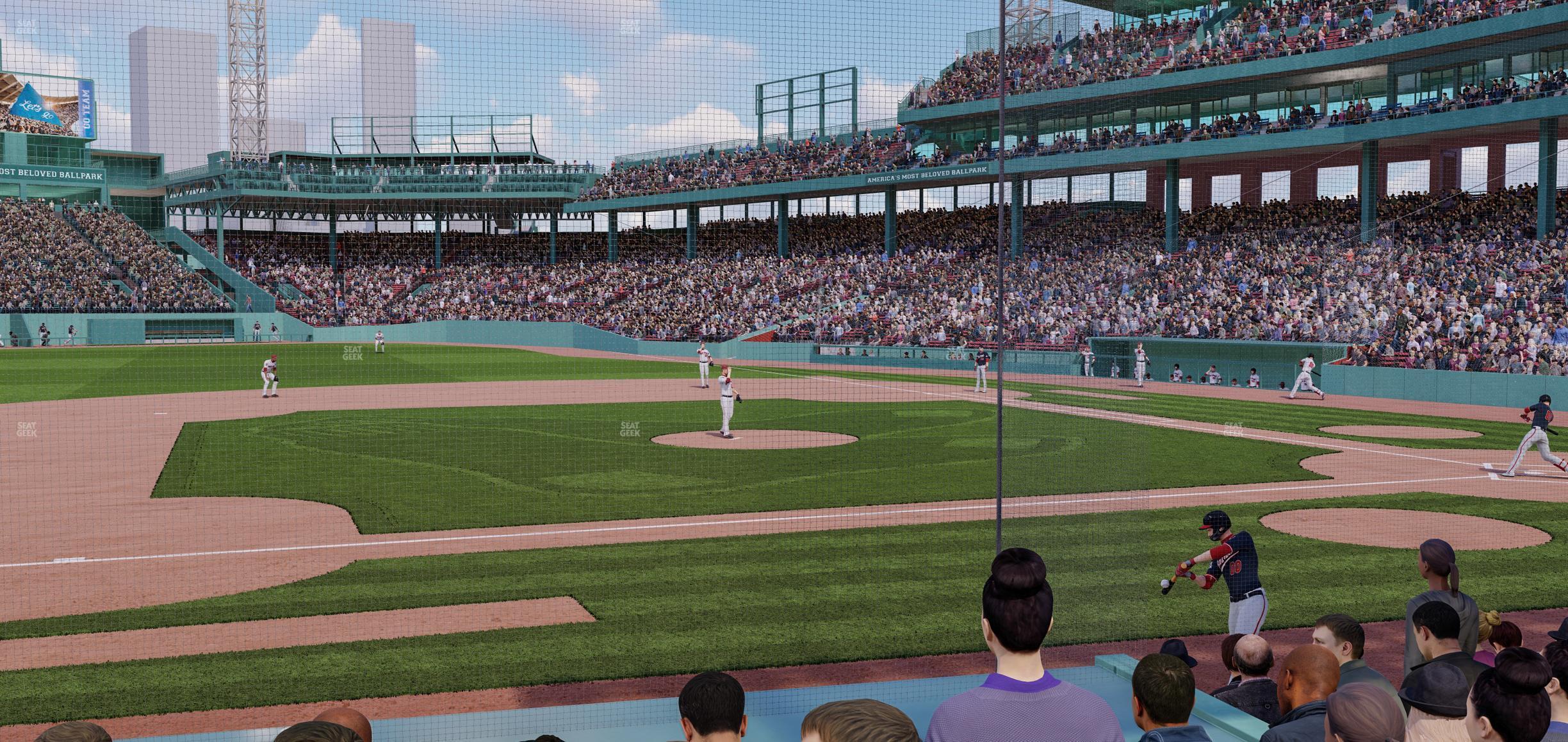 Seating view for Fenway Park Section Field Box 63