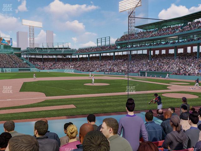 Seating view for Fenway Park Section Field Box 63