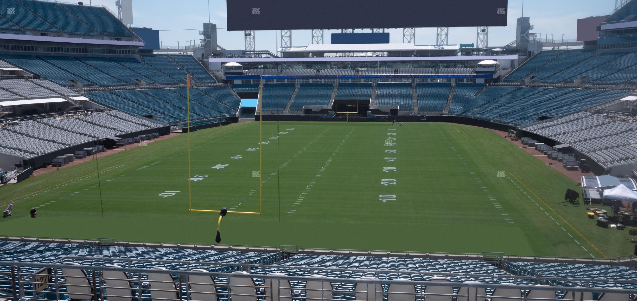 Seating view for EverBank Stadium Section 222