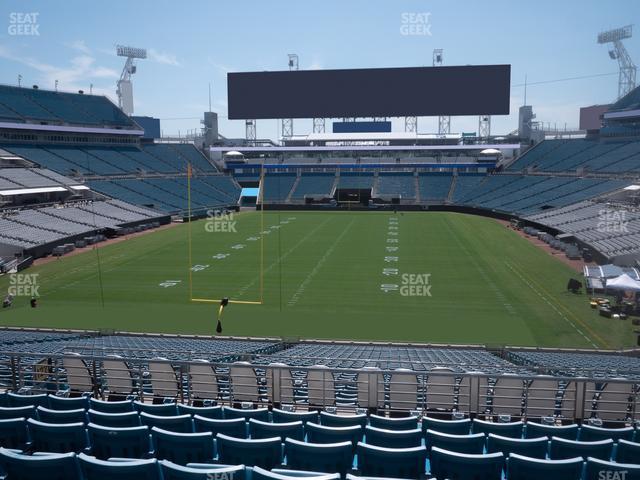 Seating view for EverBank Stadium Section 222