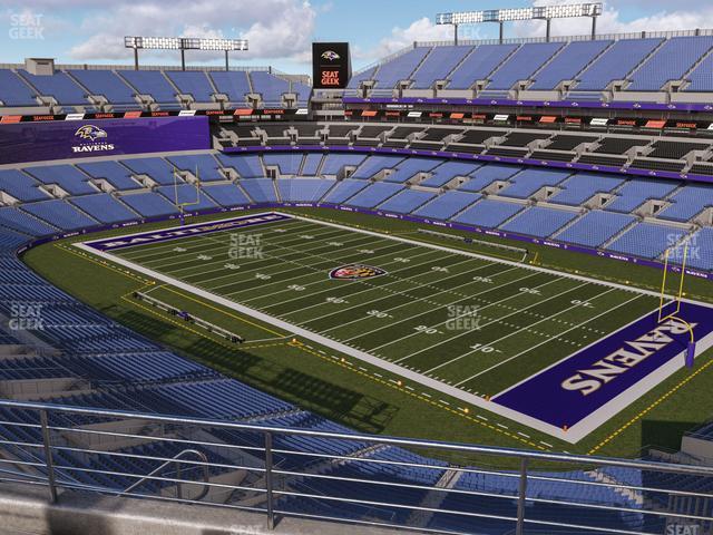 Seating view for M&T Bank Stadium Section 520