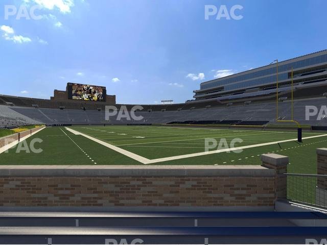 Seating view for Notre Dame Stadium Section 4