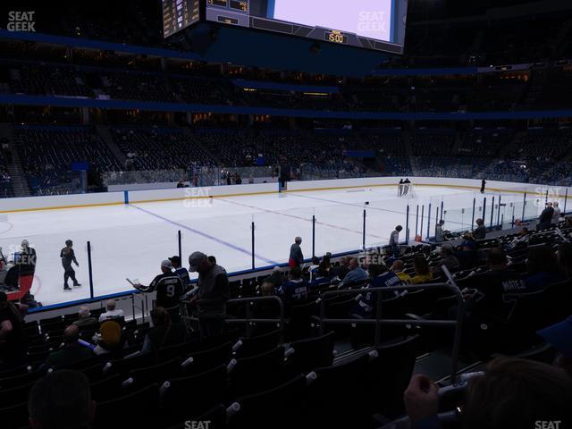 Seating view for Amalie Arena Section 118