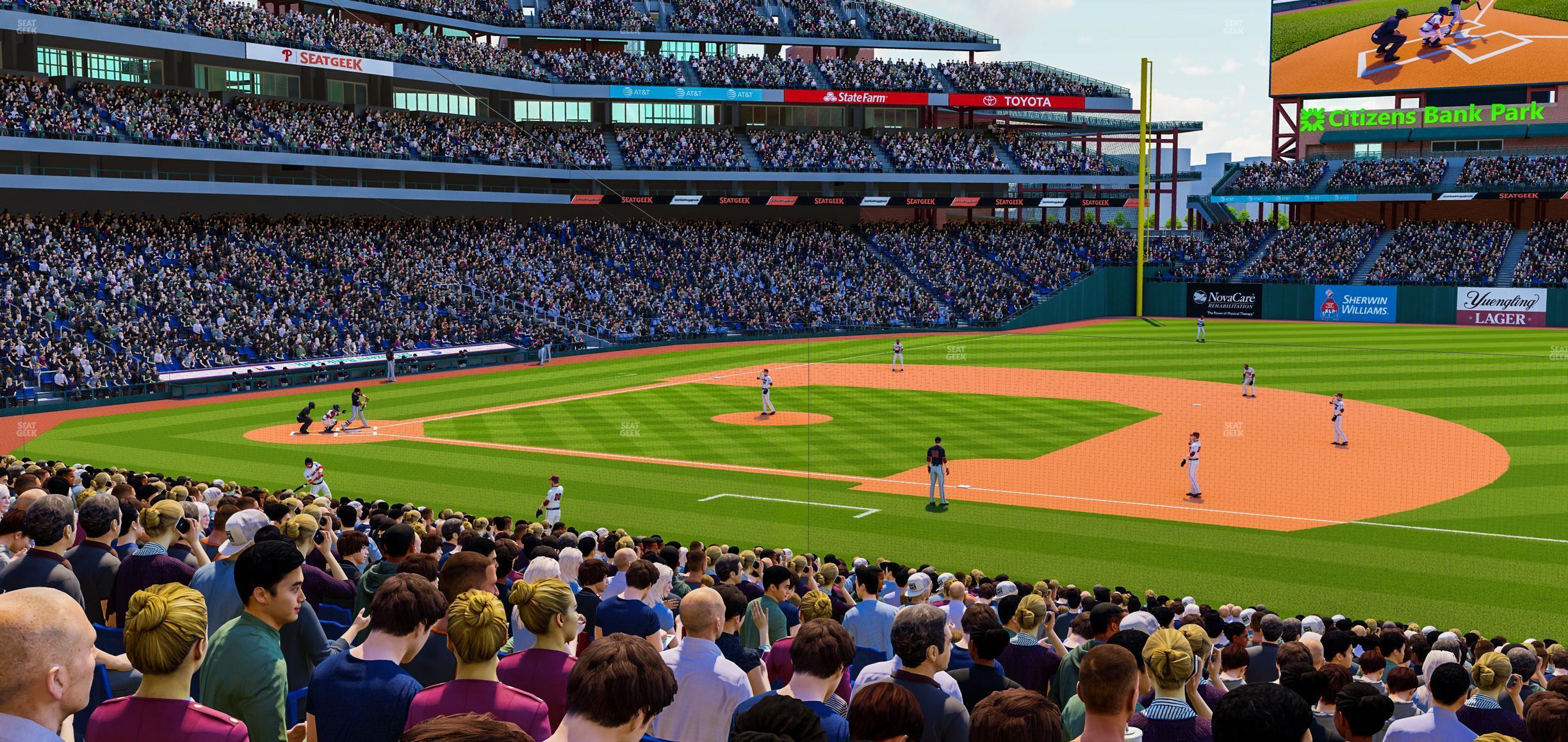 Seating view for Citizens Bank Park Section 114