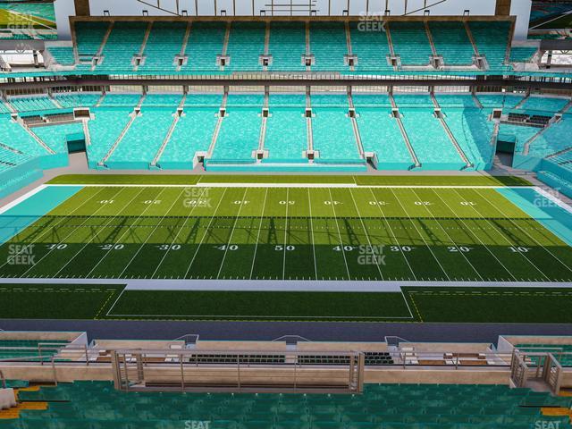 Seating view for Hard Rock Stadium Section 346