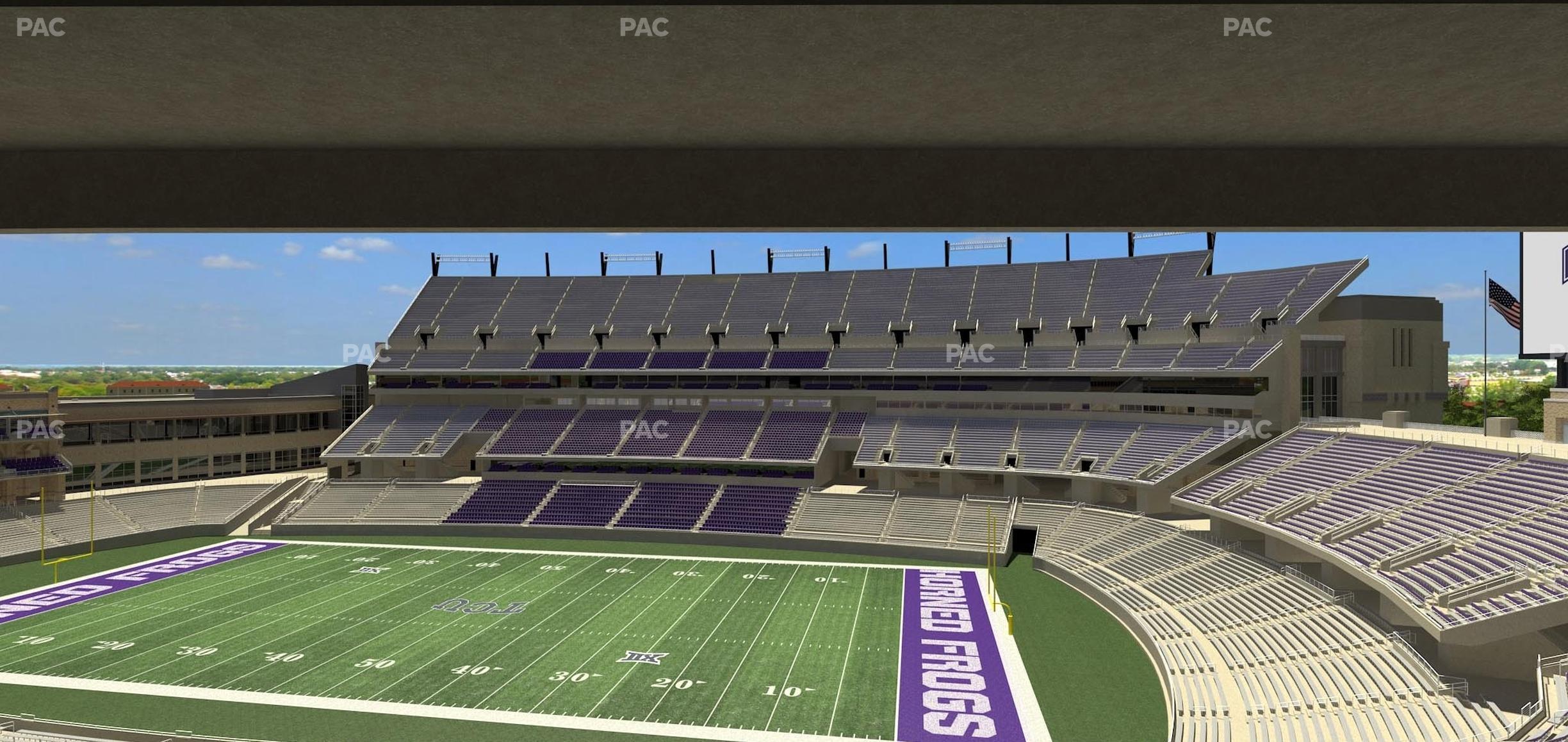 Seating view for Amon G. Carter Stadium Section 231