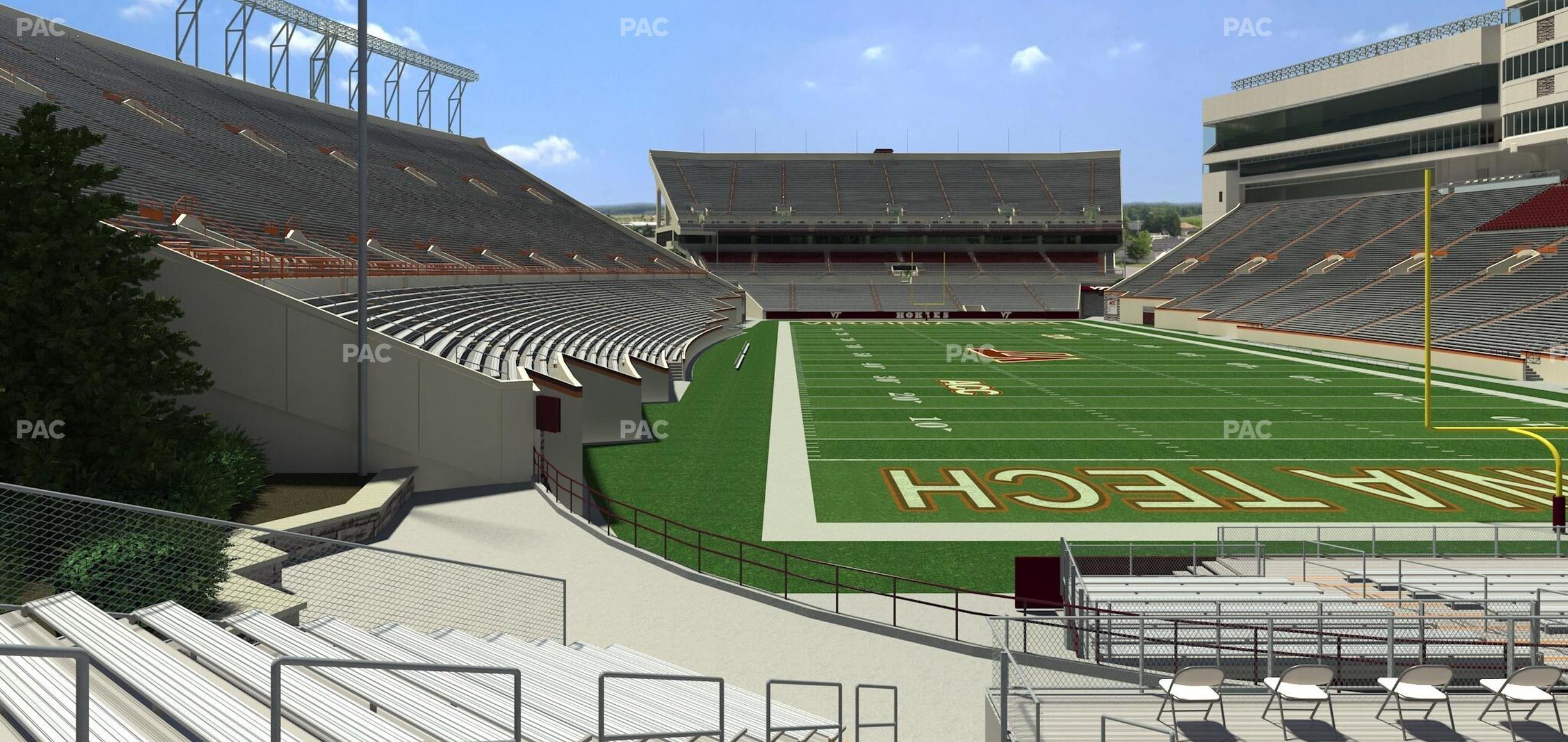 Seating view for Lane Stadium Section 124