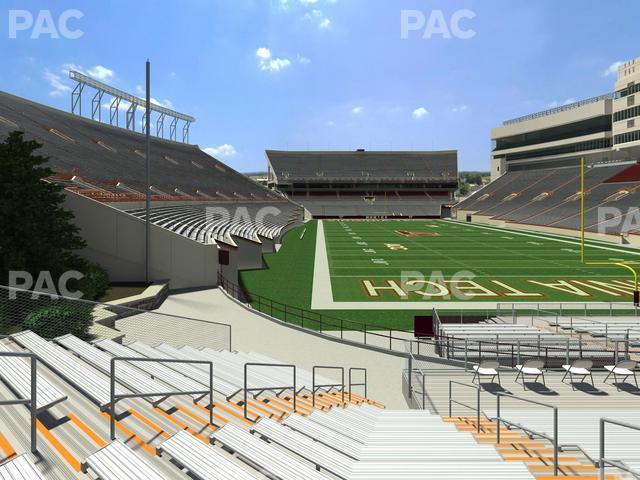 Seating view for Lane Stadium Section 124