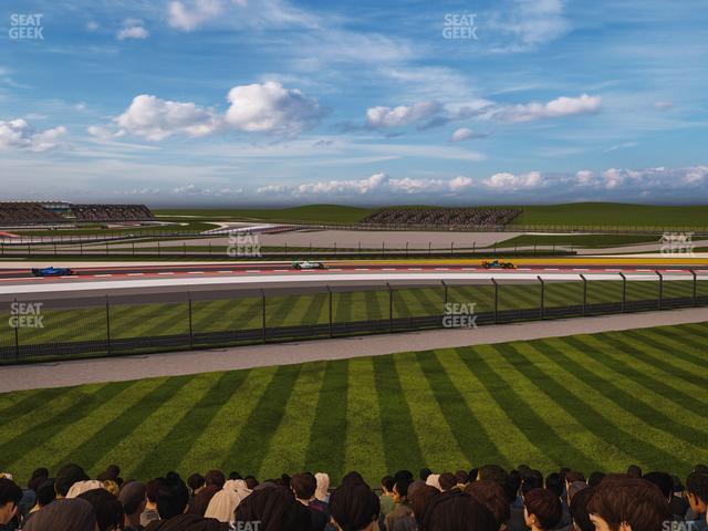 Seating view for Circuit of The Americas Section Turn 4 Grandstand 16