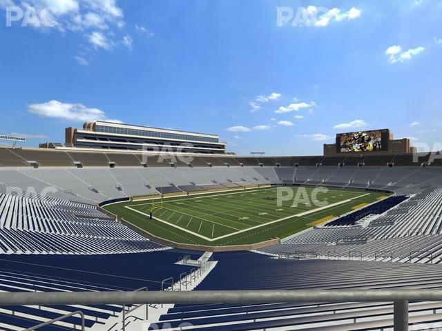 Seating view for Notre Dame Stadium Section 133