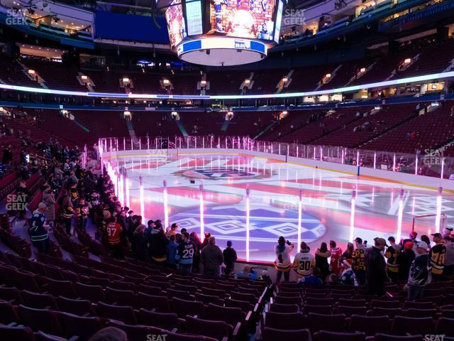 Seating view for Rogers Arena Section 113