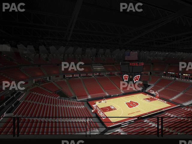 Seating view for Kohl Center Section 325