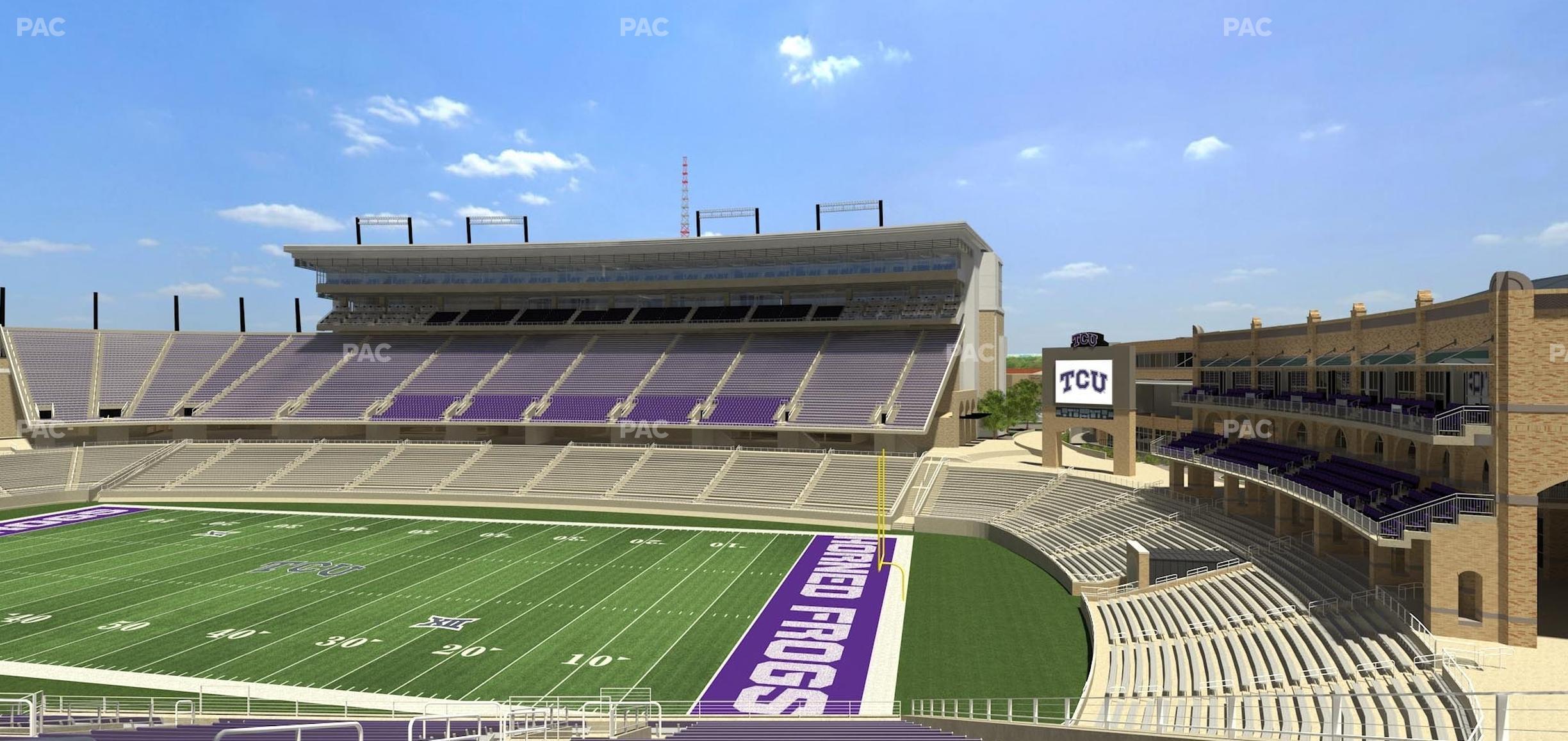 Seating view for Amon G. Carter Stadium Section 201