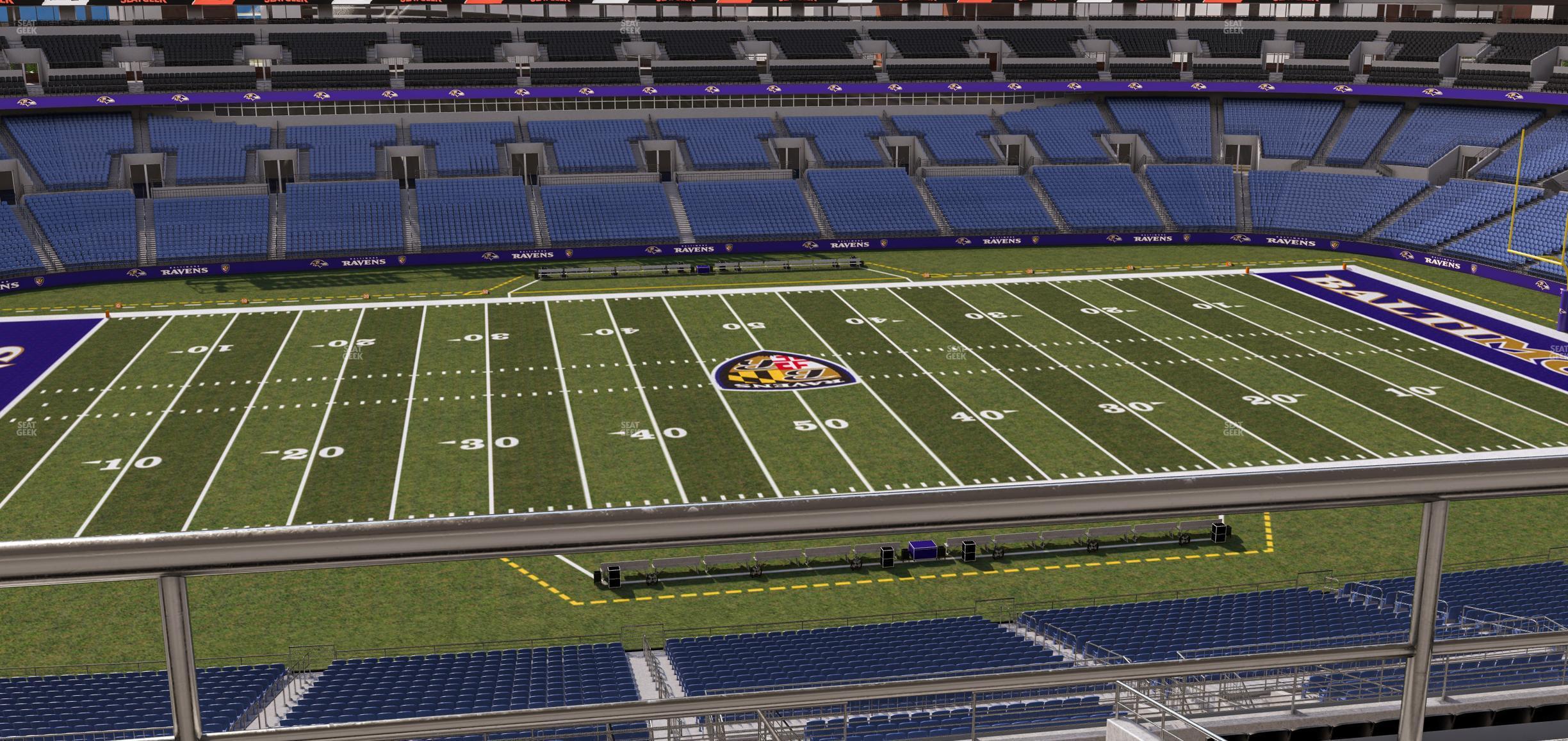 Seating view for M&T Bank Stadium Section Suite 415