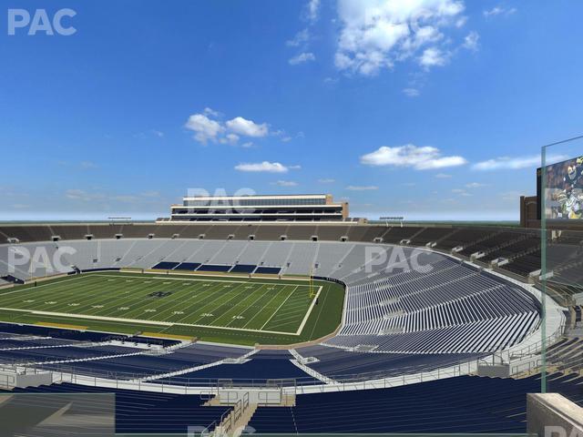 Seating view for Notre Dame Stadium Section Duncan Loge 720