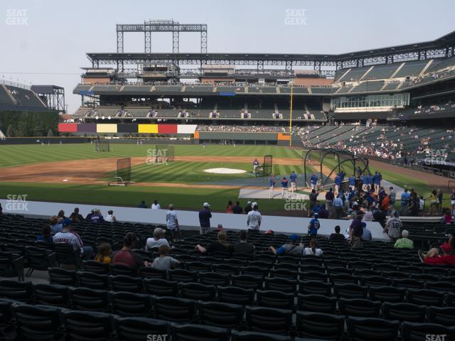 Seating view for Coors Field Section 136