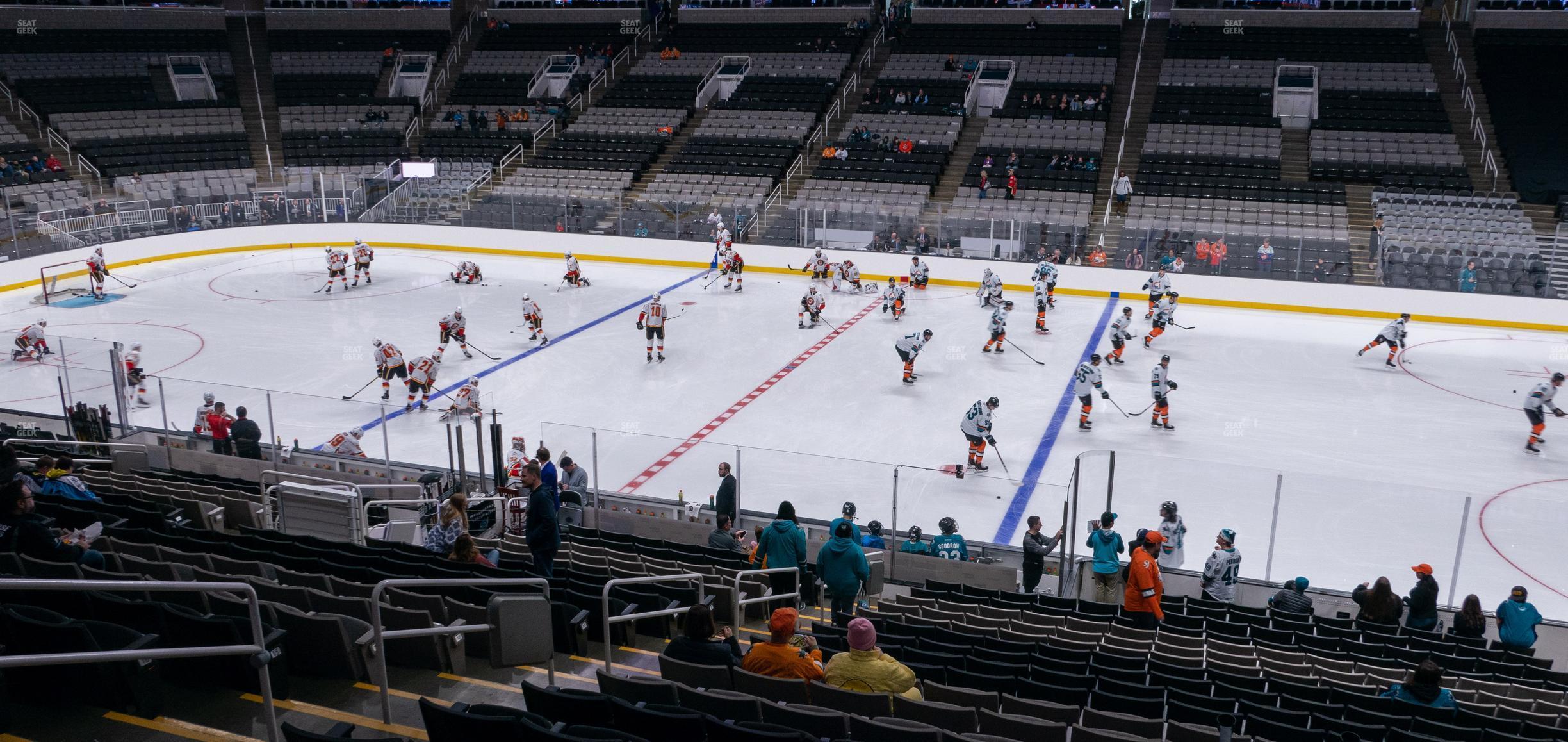 Seating view for SAP Center at San Jose Section 128