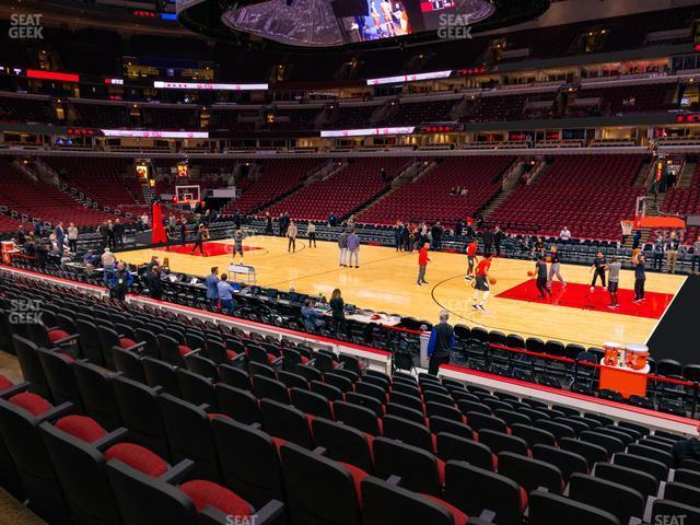 Seating view for United Center Section 121