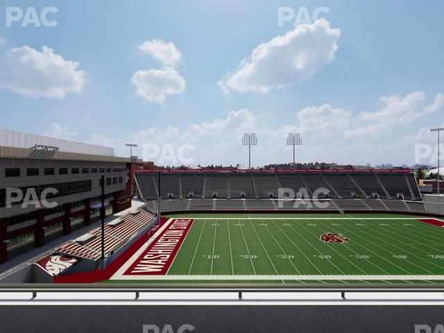 Seating view for Gesa Field Section 104