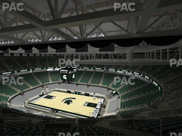 Seating view for Jack Breslin Student Events Center Section Bleachers 224