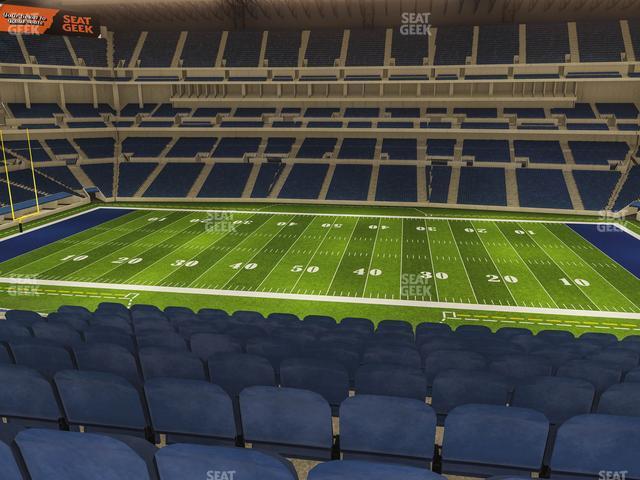 Seating view for Lucas Oil Stadium Section 412