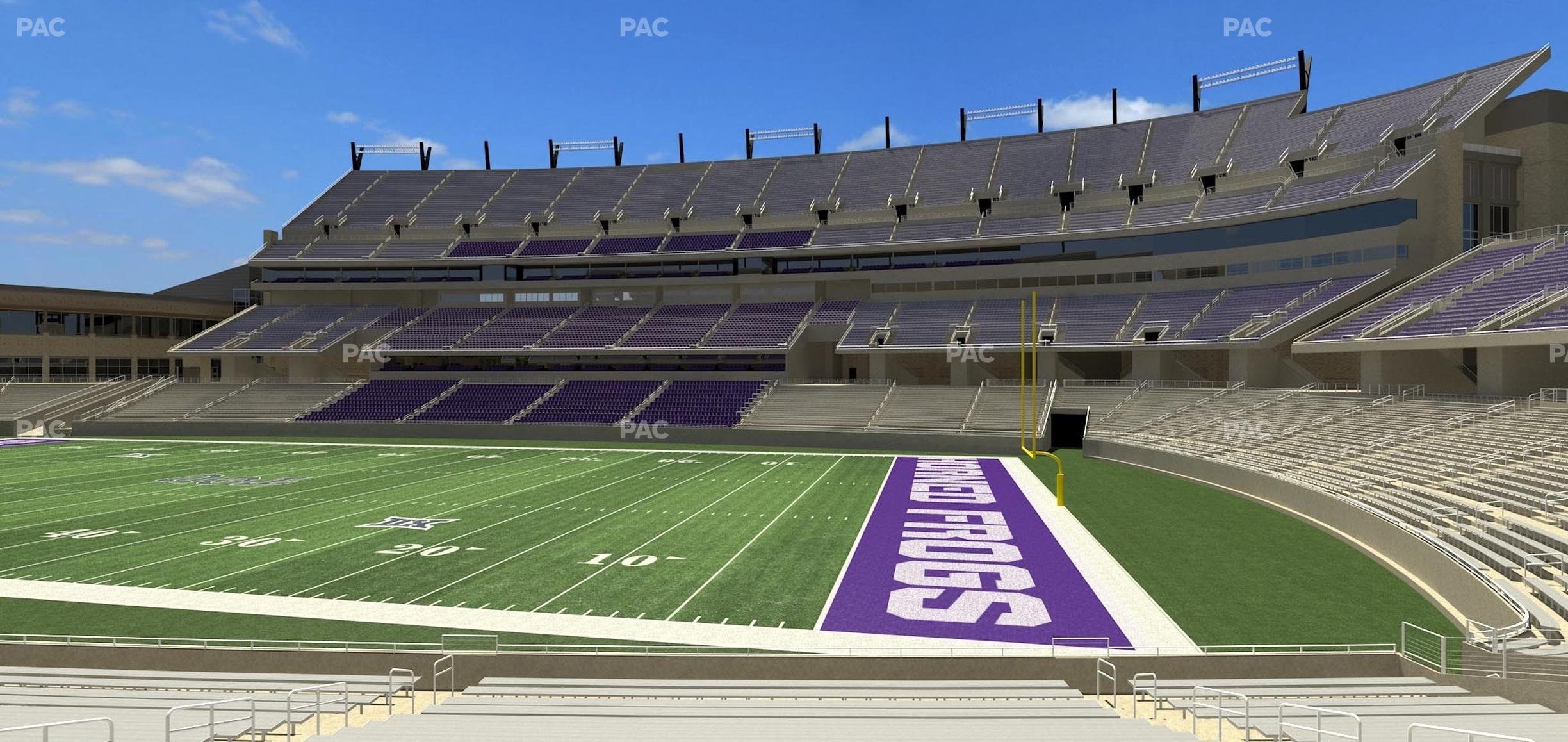 Seating view for Amon G. Carter Stadium Section 121