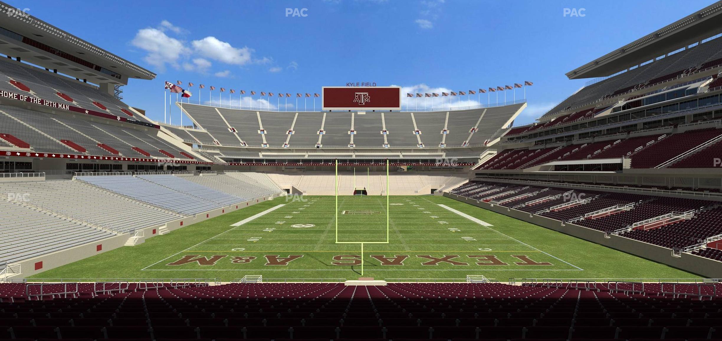 Seating view for Kyle Field Section 117