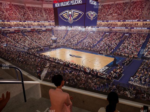 Seating view for Smoothie King Center Section Suite 259