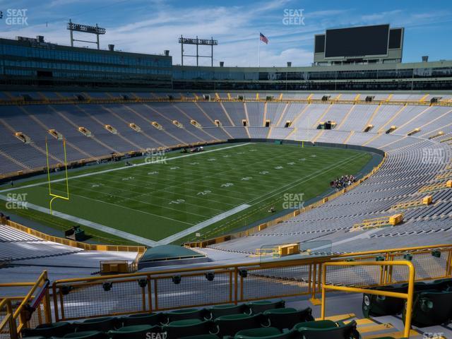 Seating view for Lambeau Field Section 435