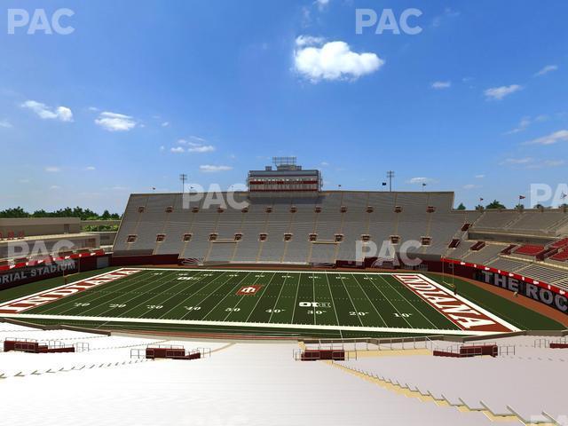 Seating view for Memorial Stadium - Indiana Section 25