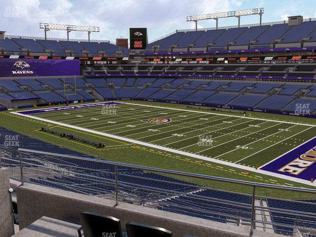 Seating view for M&T Bank Stadium Section 248