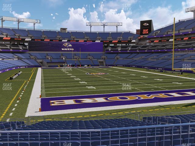 Seating view for M&T Bank Stadium Section 142