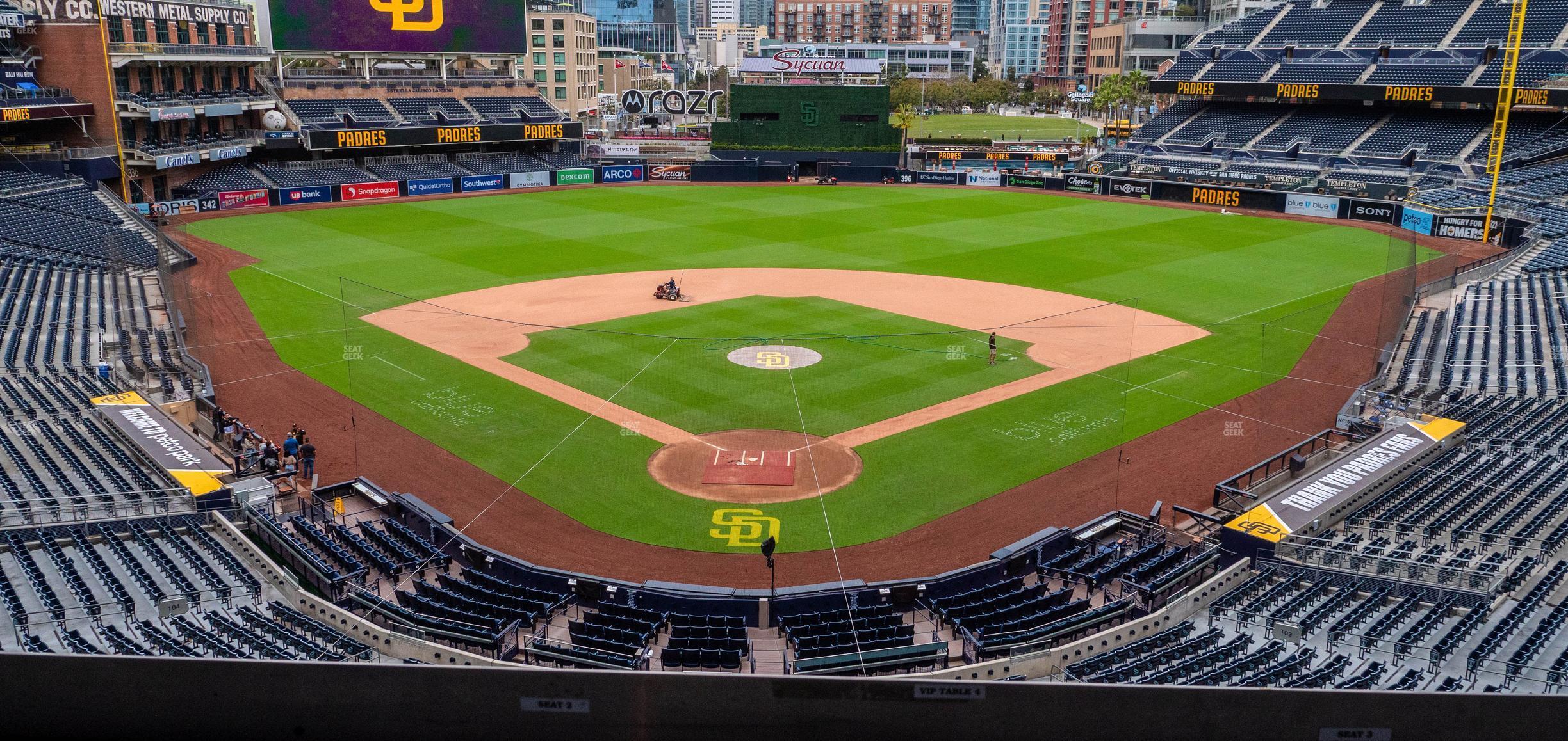 Seating view for Petco Park Section Terrace Vip Tables 4