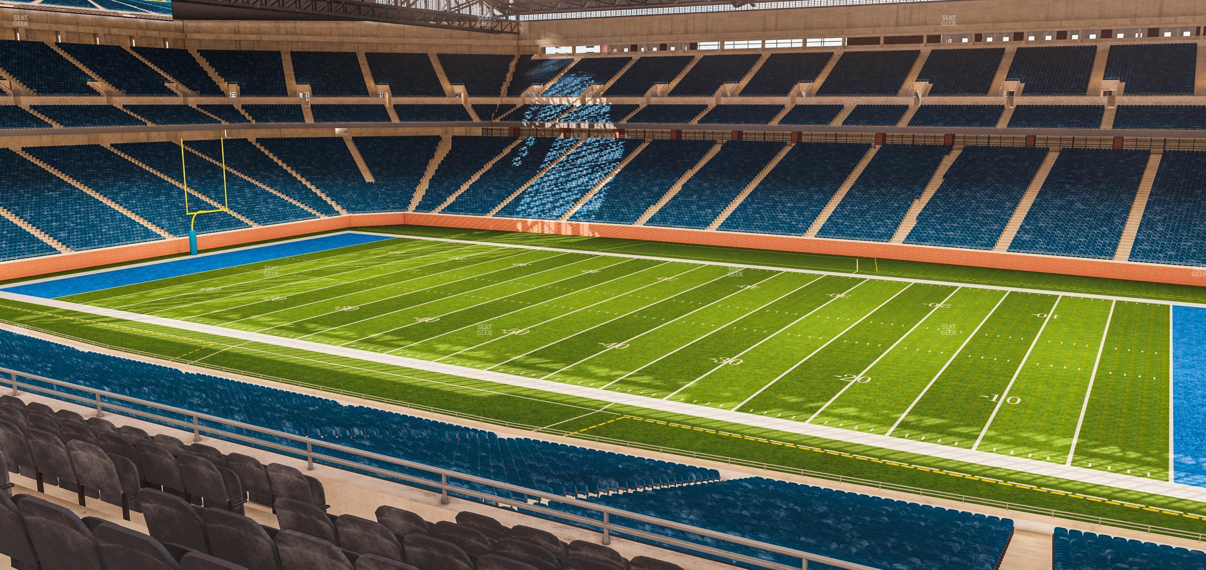 Seating view for Ford Field Section Club 211