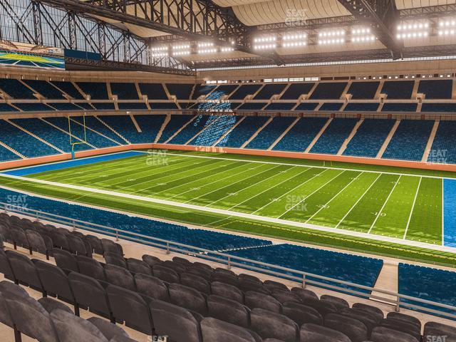 Seating view for Ford Field Section Club 211