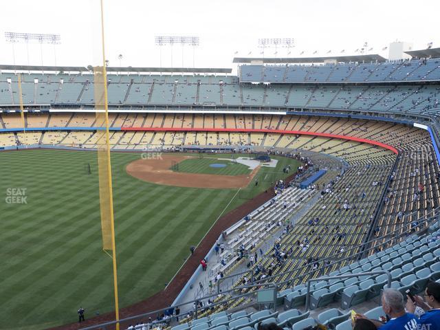 Seating view for Dodger Stadium Section 55 Rs