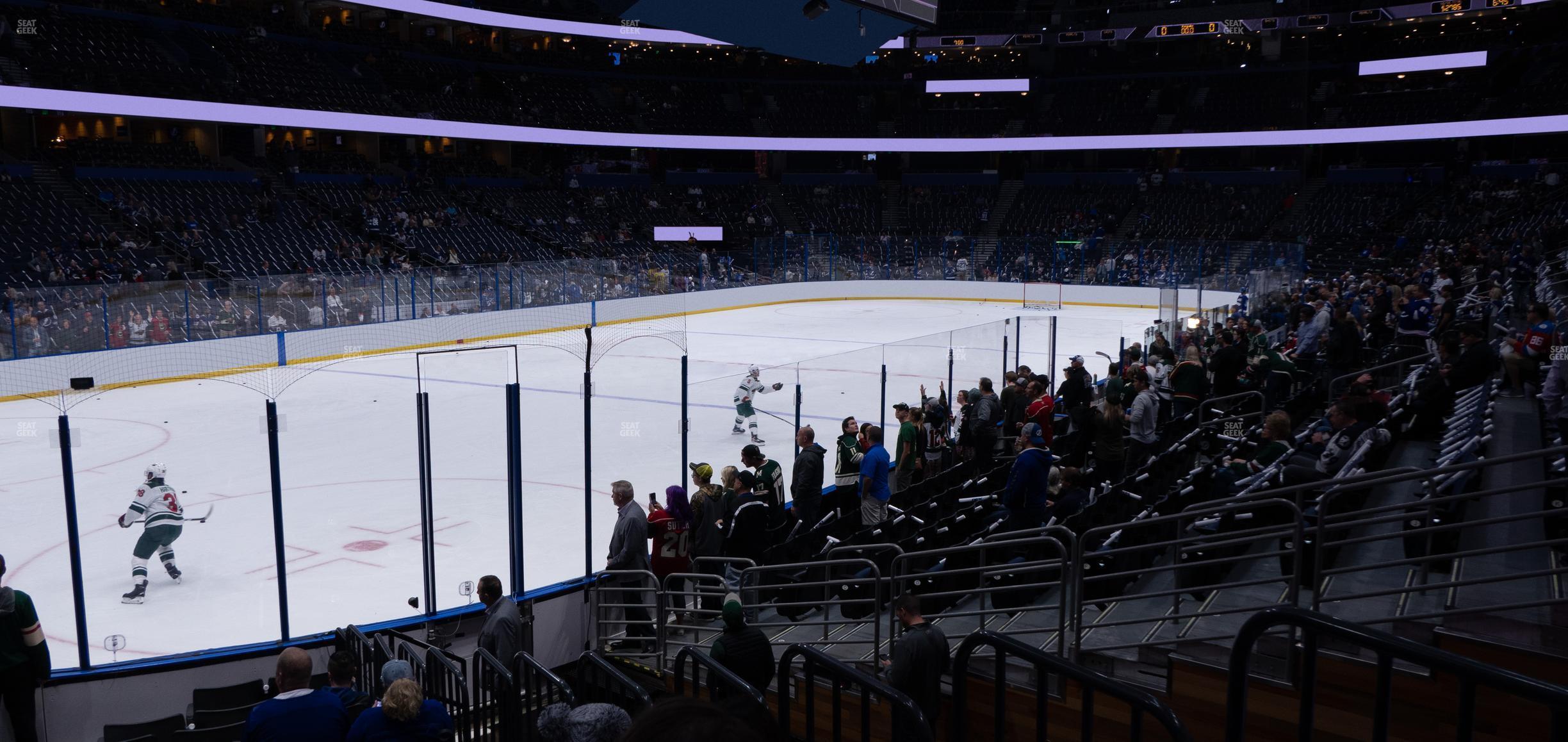 Seating view for Amalie Arena Section 104