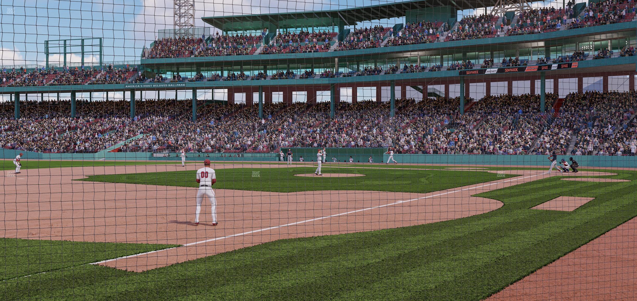 Seating view for Fenway Park Section Field Box Club 74