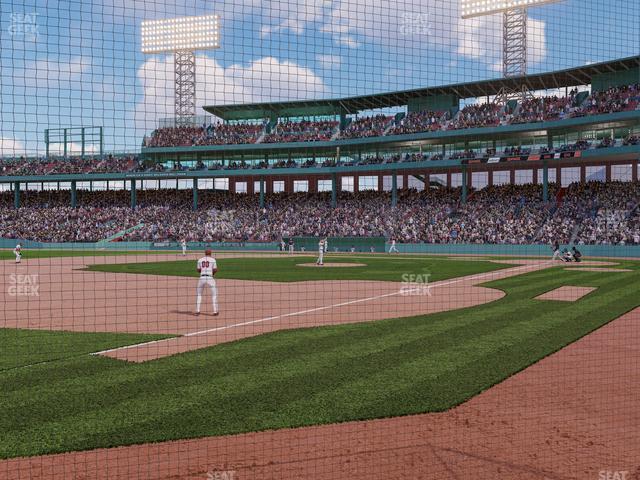 Seating view for Fenway Park Section Field Box Club 74