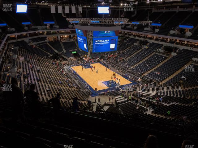 Seating view for Target Center Section 204